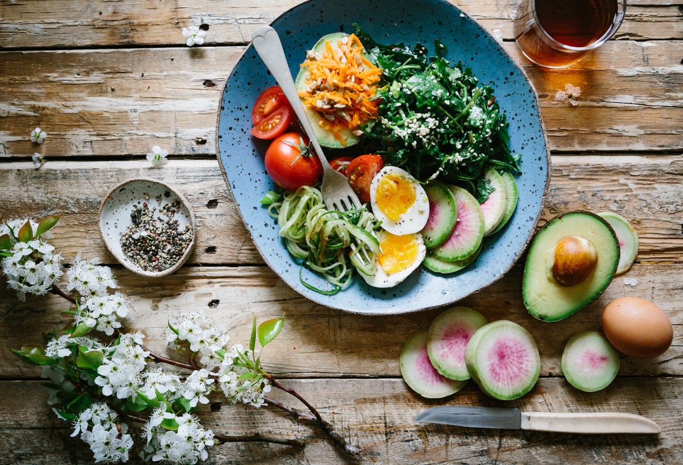 Fresh food on a table