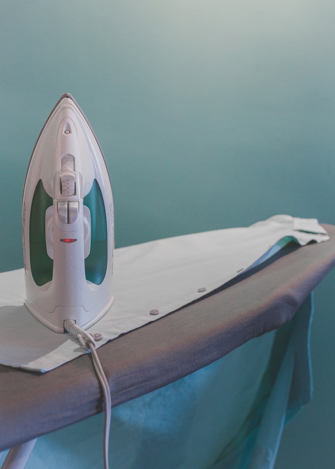 Iron and ironing board